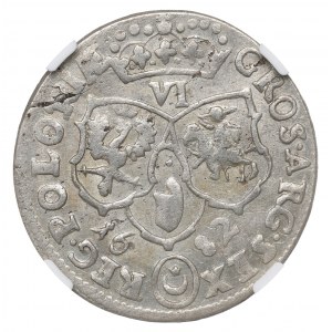 John III Sobieski, 6 groschen 1682, Bromberg - NGC MS62