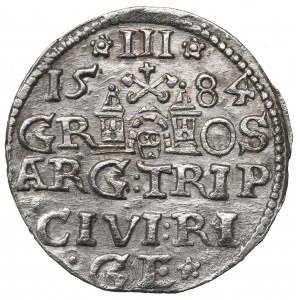 Stephan Bathory, 3 groschen 1584, Riga