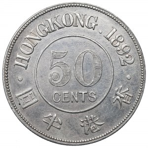 Hong-Kong, 50 cents 1892