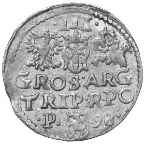Zygmunt III Waza, Trojak 1598, Poznań