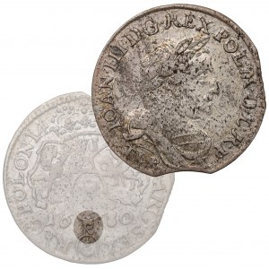 John III Sobieski, The Sixpence 1680, Krakow - BEAUTIFUL