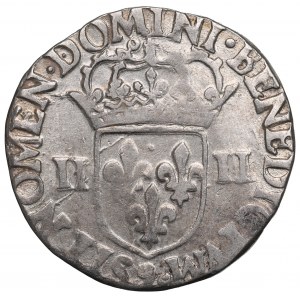 Henri III de Valois, 1/4 écu 1587, Rennes