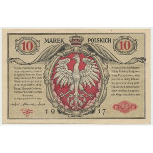 GG, 10 mkp 1917 Generał Biletów - RZADKI