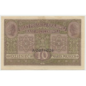 GG, 10 mkp 1917 Generał Biletów - RZADKI