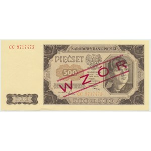 PRL, 500 zloty 1948 CC - MODEL.