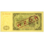 PRL, 50 złotych 1948 EL - WZÓR