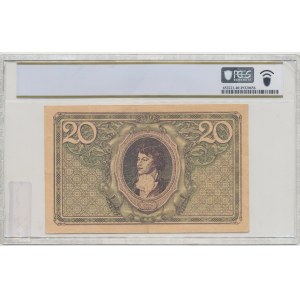 II RP, 20 Polish marks 1919 G - PCGS 40