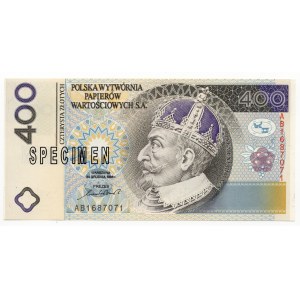 PWPW 400 złotych 1996 - SPECIMEN