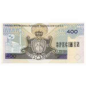 PWPW 400 złotych 1996 - SPECIMEN