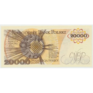 PRL, 20,000 zlotys 1989 AK