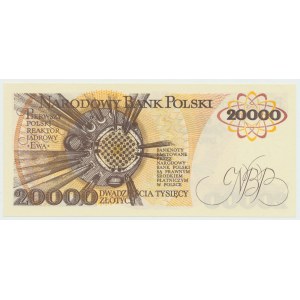 PRL, 20,000 zlotys 1989 T
