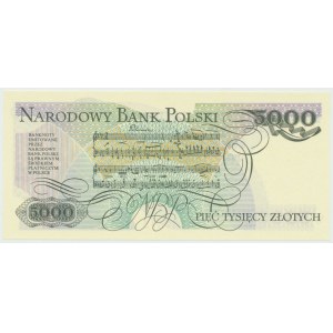 PRL, 5000 złotych 1986 - seria BS