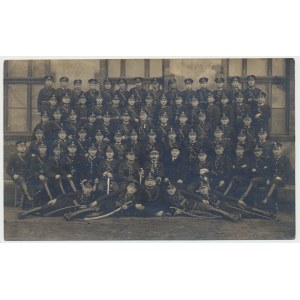 II RP, Photographie de policiers École de police du district de Sosnowiec 1925