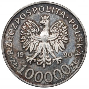 III RP, 100.000 PLN 1990 Solidarität Typ A