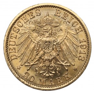 Germany, Preussen, 20 mark 1913 A