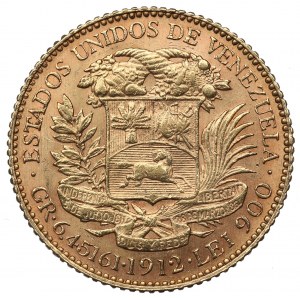 Venezuela, 20 bolivars 1912