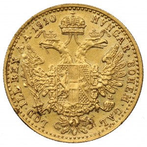 Rakúsko, František Jozef, Ducat 1910