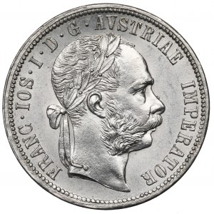 Austria, Franz Joseph I, 1 florin 1878