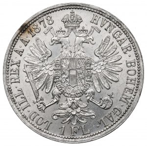 Austria, Franz Joseph I, 1 florin 1878