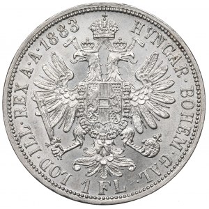 Austria, Franz Joseph I, 1 florin 1883