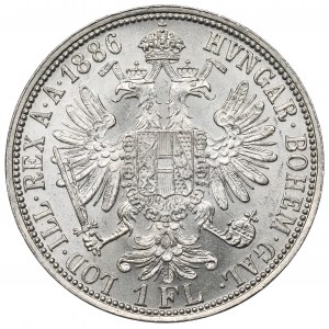 Austria, Franz Joseph, 1 florin 18868