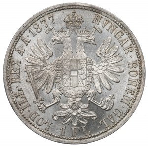 Austria, Franz Joseph, 1 florin 1877