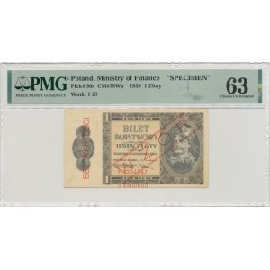 II RP, 1 gold 1938 H - PMG 63 MODEL