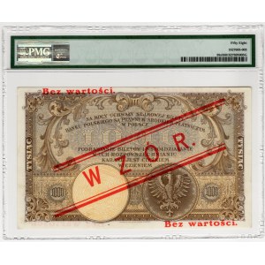 II RP, 1.000 złotych 1919, WZÓR - niski nadruk, PMG 58
