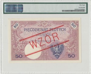 II RP, 50 złoty 1919 A. 26 WZÓR - PMG 58 RZADKOŚĆ