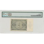 II RP, 1 złoty 1938 P - PMG 40 rzadka jednoliterowa seria
