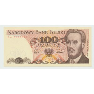 People's Republic of Poland, 100 gold 1975 AA