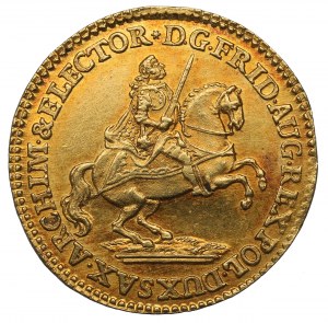 Germany, Saxony, Friedrich August II, Ducat 1741