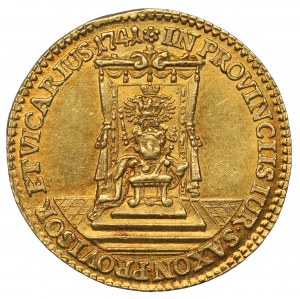 Germany, Saxony, Friedrich August II, Ducat 1741