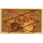 II RP, 1.000 złotych 1919, WZÓR - wysoki nadruk - PMG 58 EPQ