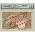 II RP, 1.000 złotych 1919, WZÓR - wysoki nadruk - PMG 58 EPQ