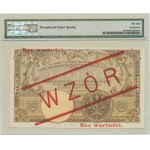 II RP, 1.000 złotych 1919, WZÓR - wysoki nadruk - PMG 58 EPQ