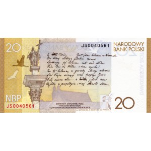 20 złotych 2009 - Juliusz Słowacki