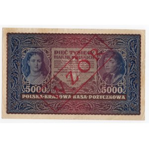 II RP, 5000 marek polskich 1920 II SERJA A - WZÓR