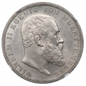 Germany, Wuertemberg, 3 mark 1914 - NGC MS62