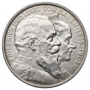 Germany, Baden, 5 mark 1906
