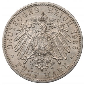 Germany, Baden, 5 mark 1906