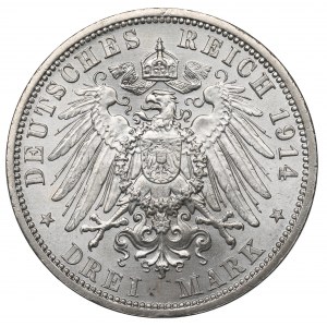 Germany, Anhalt, 3 mark 1914 A