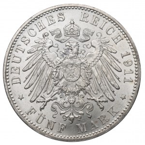 Germany, Bayern, 5 mark 1911
