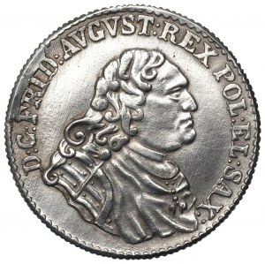 August III Sas, 1/6 thaler 1763 - pure silver