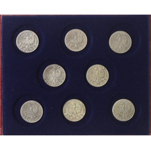 II RP, Zestaw 5 złotych 1932-34 Głowa kobiety