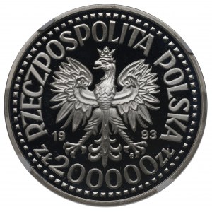 III RP, 200.000 zł 1993 - Kazimierz IV Jagiellończyk NGC PF67 Ultra Cameo