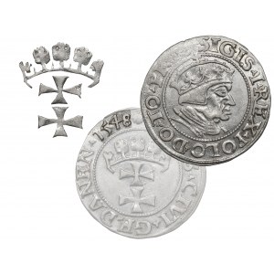 Sigismund I the Old, Groschen 1548 Danzig