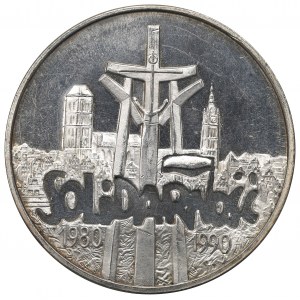 III RP, 100.000 PLN 1990 Solidarität Typ A - PROOF LIKE