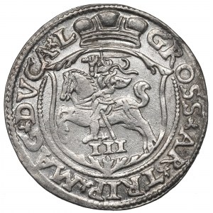 Sigismund II Augustus, 3 groschen 1563, Vilnius - LI/L