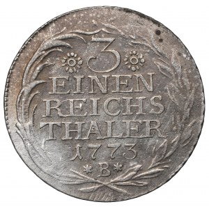 Niemcy, Prusy, Frederick II, 1/3 thaler 1773 B